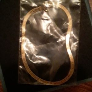 14kt italy gold bracelet baby footprints